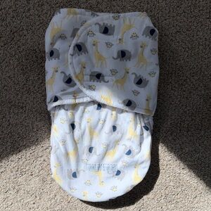 Petite L’amour— Animal Print Baby Swaddle Blanket